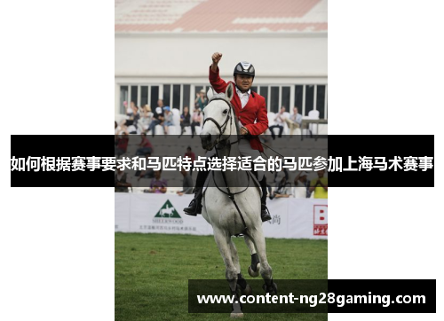 如何根据赛事要求和马匹特点选择适合的马匹参加上海马术赛事