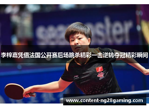 李梓嘉凭借法国公开赛后场跳杀精彩一击逆转夺冠精彩瞬间 李梓嘉凭借法国公开赛后场跳杀精彩一击逆转夺冠精彩瞬间