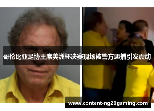 哥伦比亚足协主席美洲杯决赛现场被警方逮捕引发震动